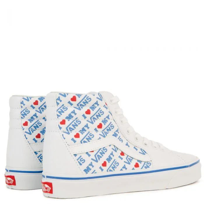 VANS SK8-HI I Heart Vans Print, White