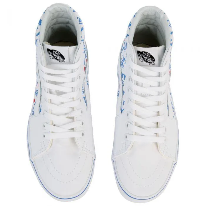 VANS SK8-HI I Heart Vans Print, White