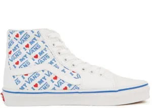 VANS SK8-HI I Heart Vans Print, White