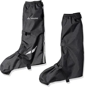 VAUDE Unisex Bike Gaiter Long - Waterproof Shoe Cover with Reflective Elements - Breathable Cycling Overshoes with full length velcro closure