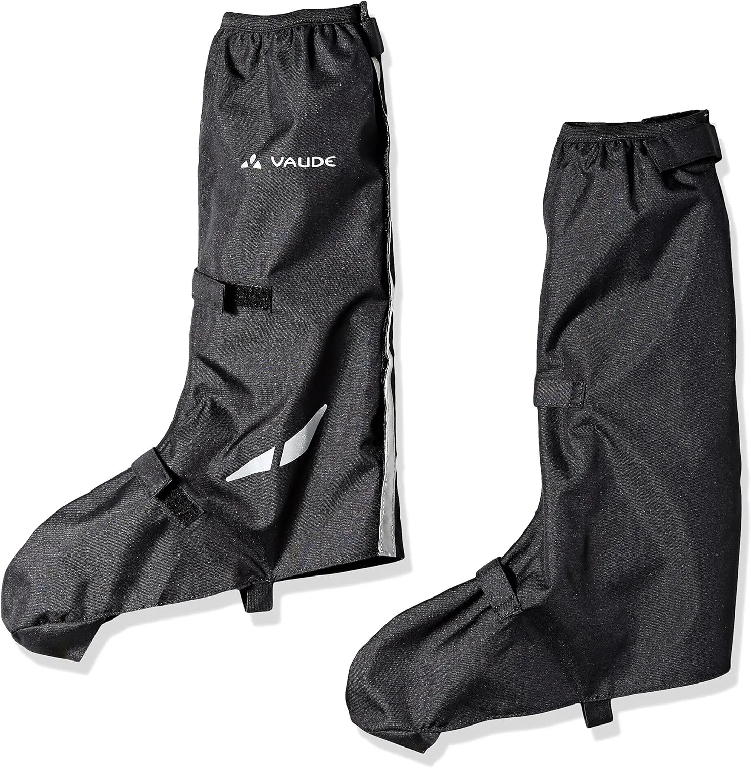 VAUDE Unisex Bike Gaiter Long - Waterproof Shoe Cover with Reflective Elements - Breathable Cycling Overshoes with full length velcro closure