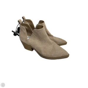 Multi Directional Open Toe Pumps Shoes Heels Block By Universal Thread In Taupe, Size: 6