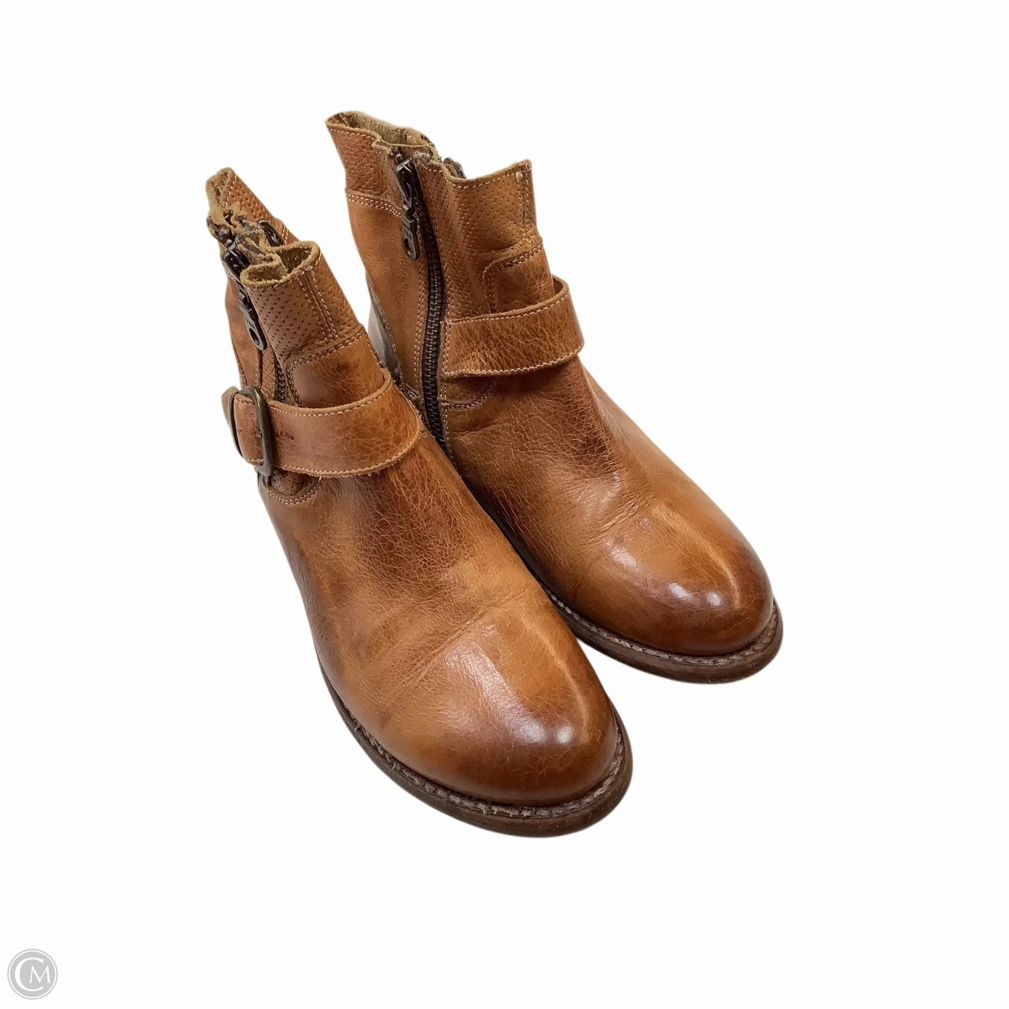 Boots Ankle Flats By Bed Stu In Brown, Size: 6 Durable Tread Pattern