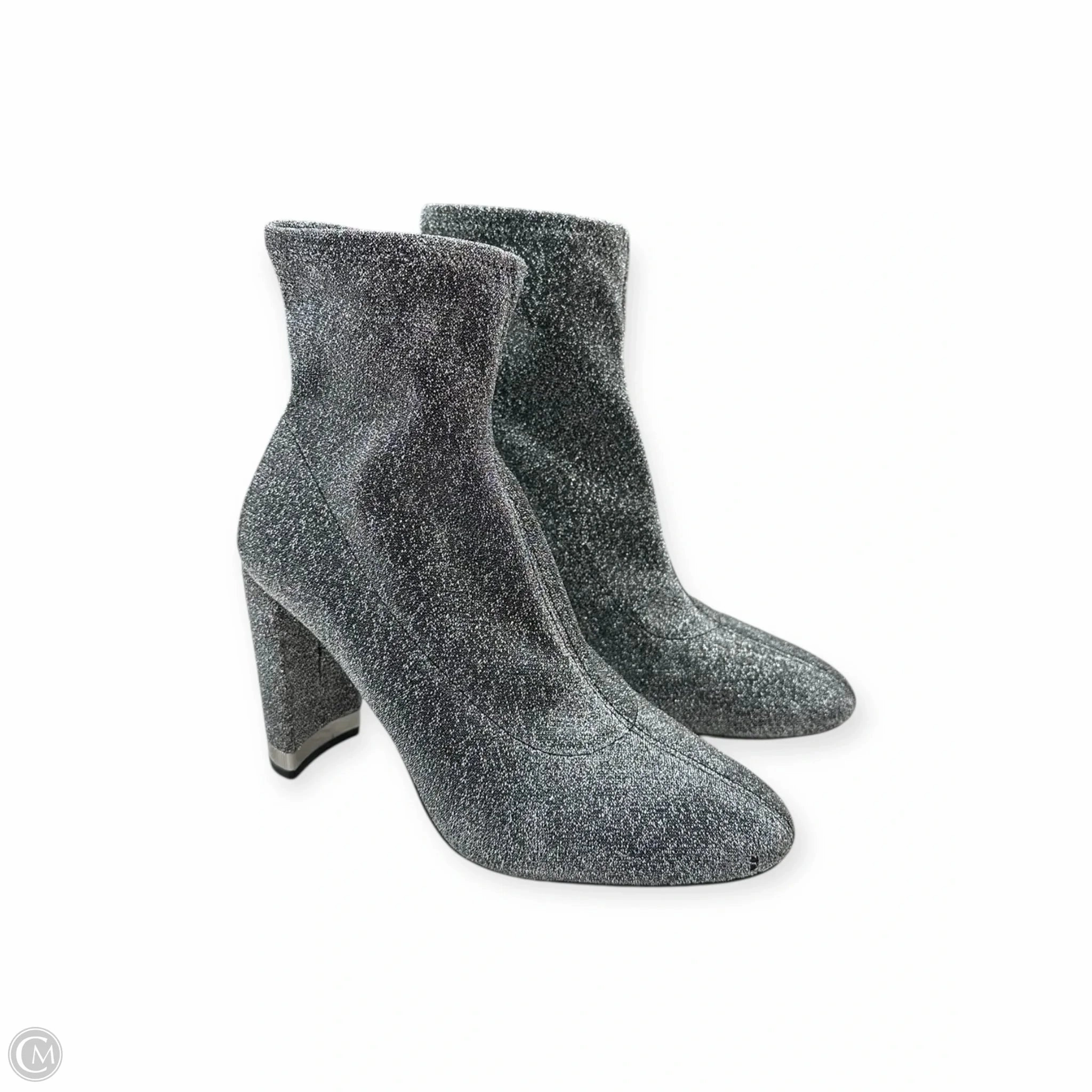 Grippy Outsole Trail Exploration Durable Shell Work Commute Boots Ankle Heels By Michael By Michael Kors In Silver, Size: 7