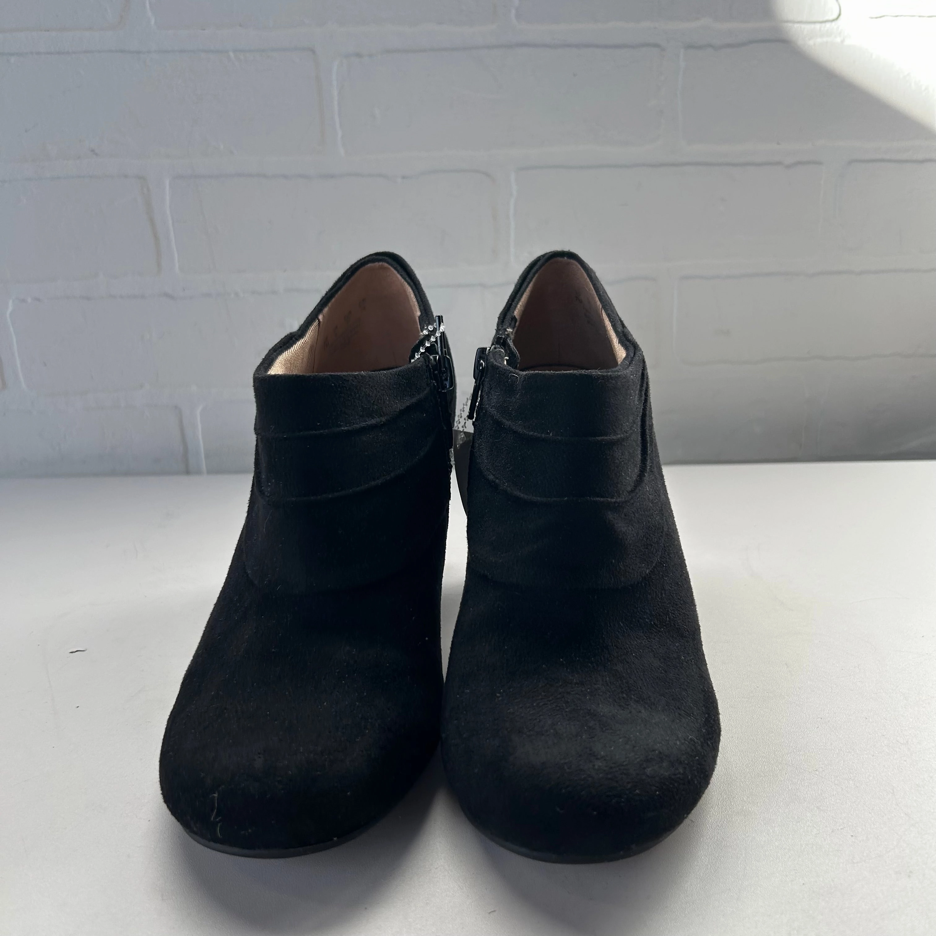 Boots Ankle Heels By Life Stride In Black, Size: 7 Smooth Style Tough Terrain