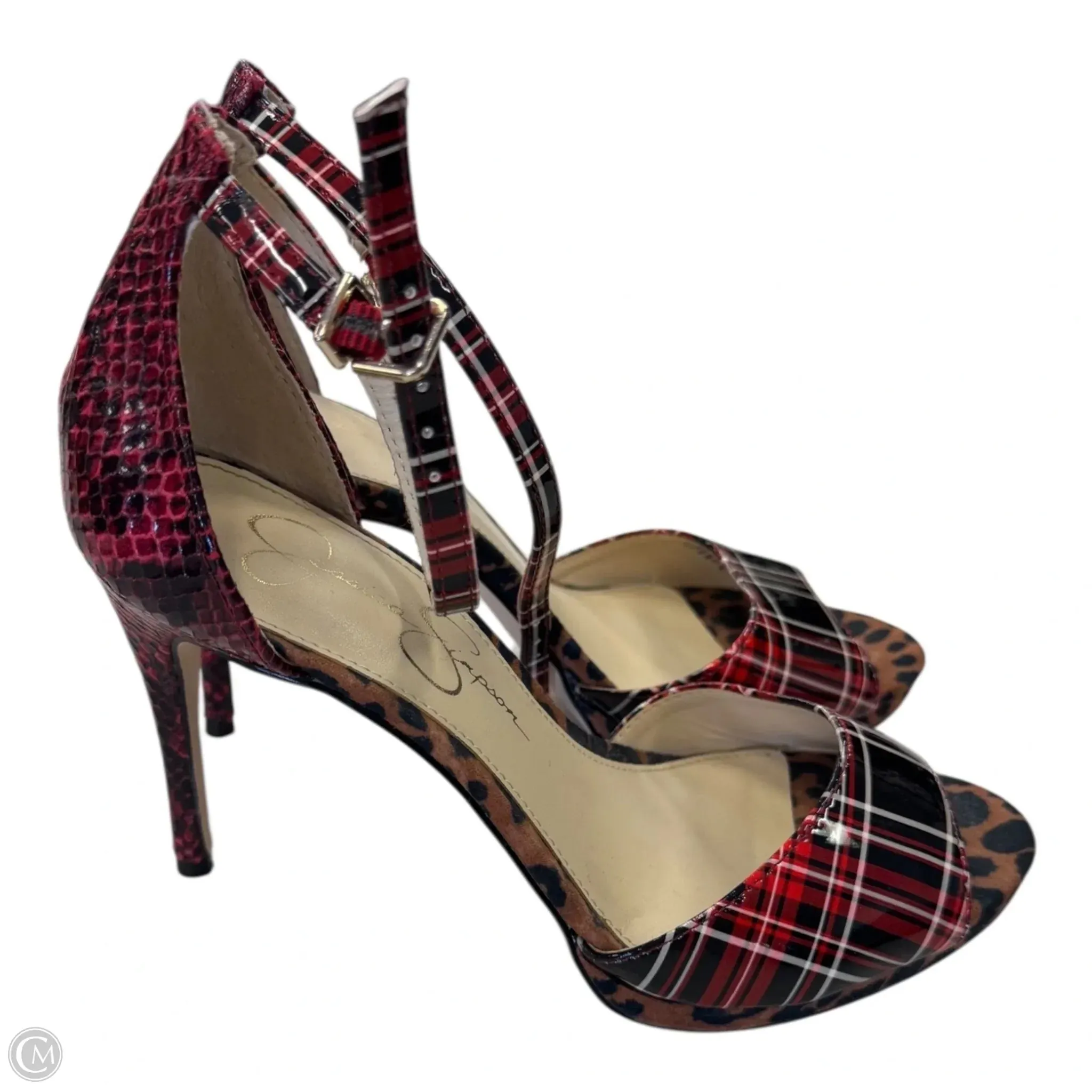 portable gentle touch Shoes Heels Stiletto By Jessica Simpson In Multi-colored, Size: 7.5
