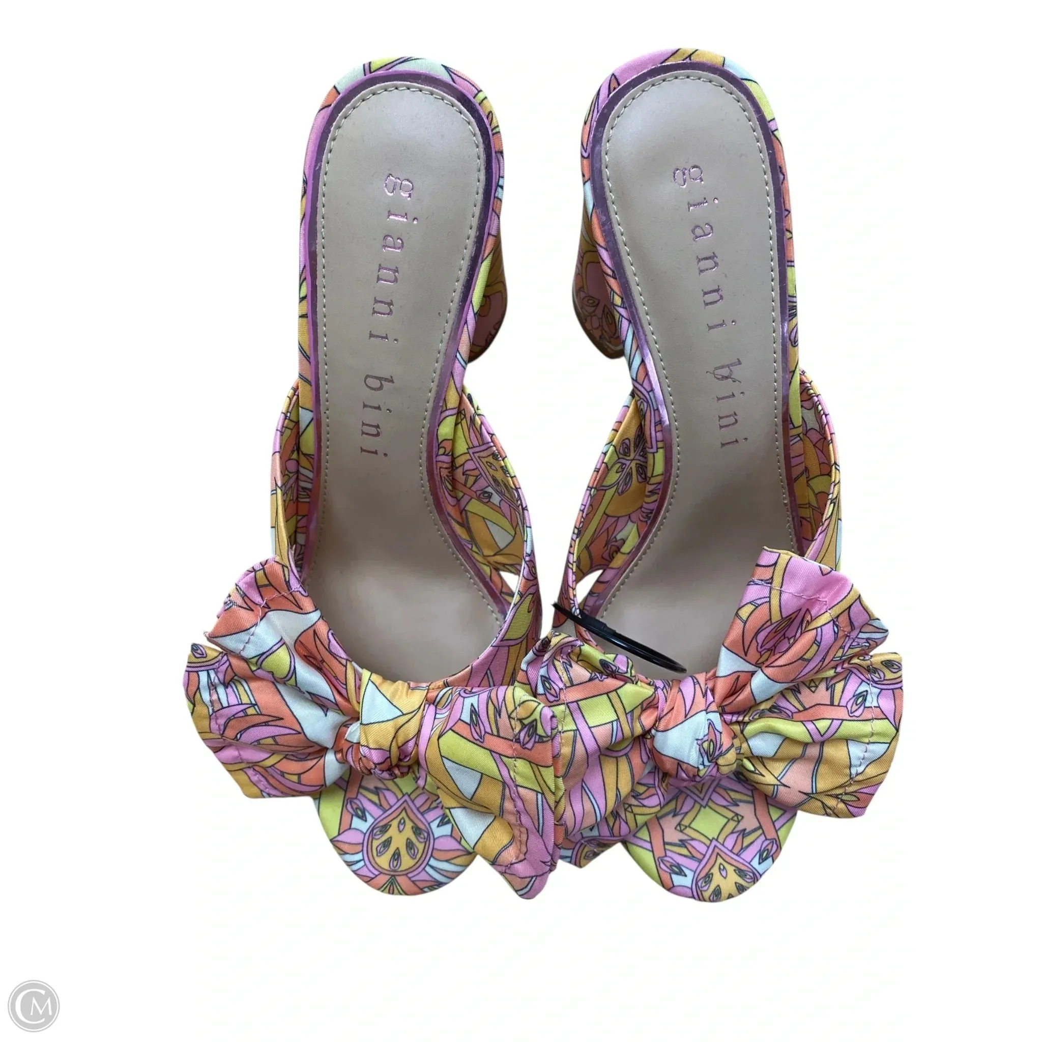 Signature Touch Classic Dress Shoes Shoes Heels Block By Gianni Bini In Multi-colored, Size: 8.5