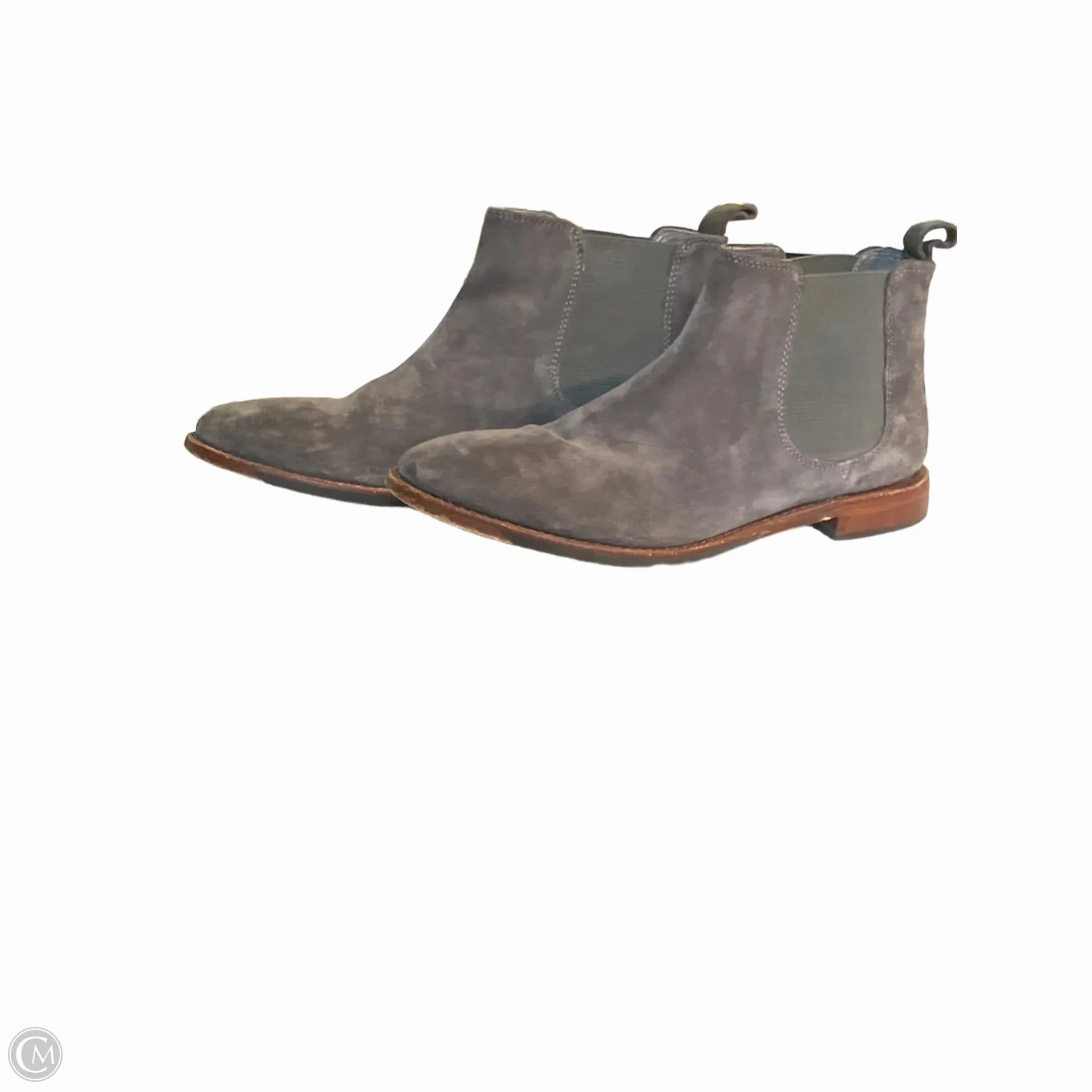 Protective Finish All Day Worker Factory Worker Boots Ankle Flats By Johnston & Murphy In Grey, Size: 8