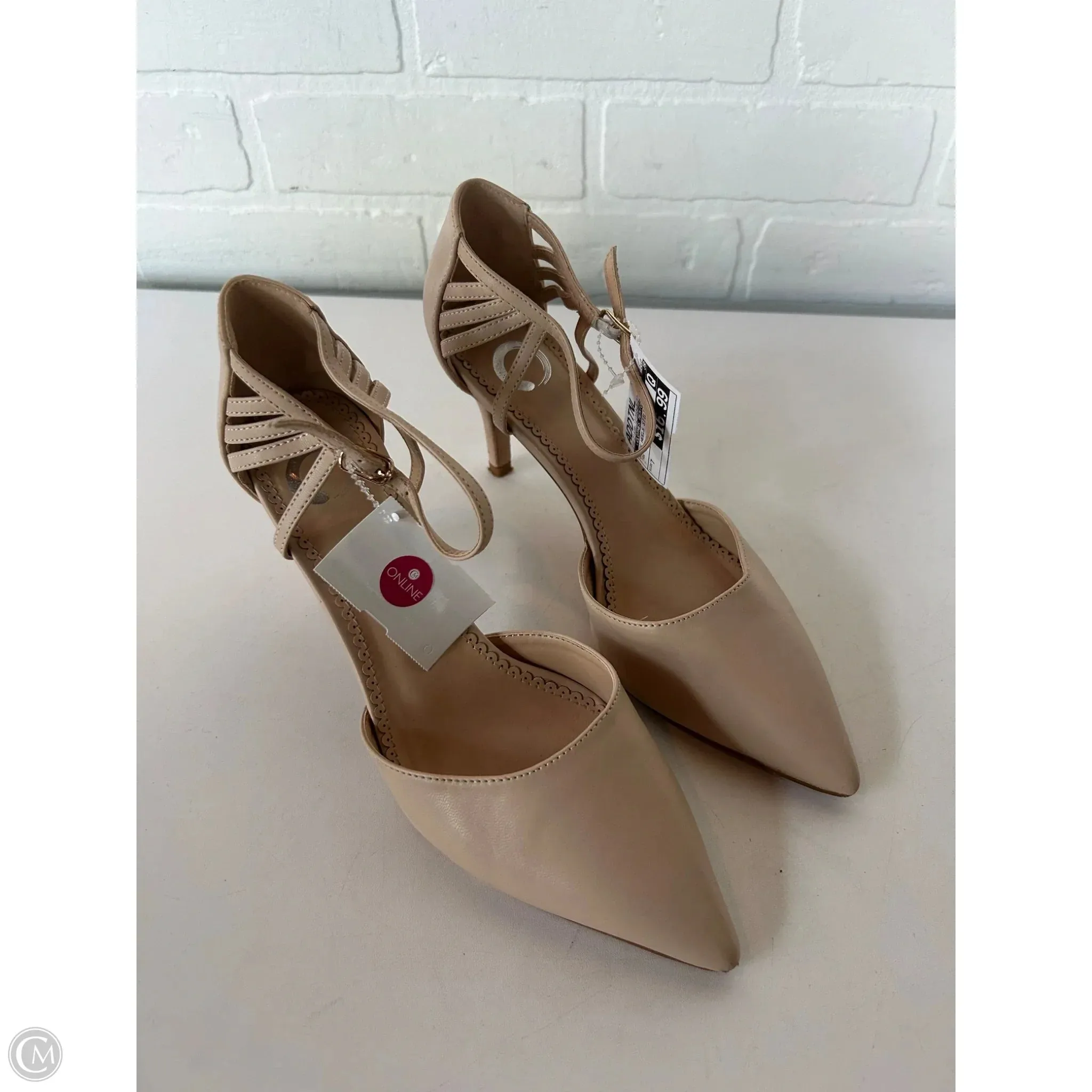 Shoes Heels Stiletto By Clothes Mentor In Tan, Size: 7 Shock Resistant
