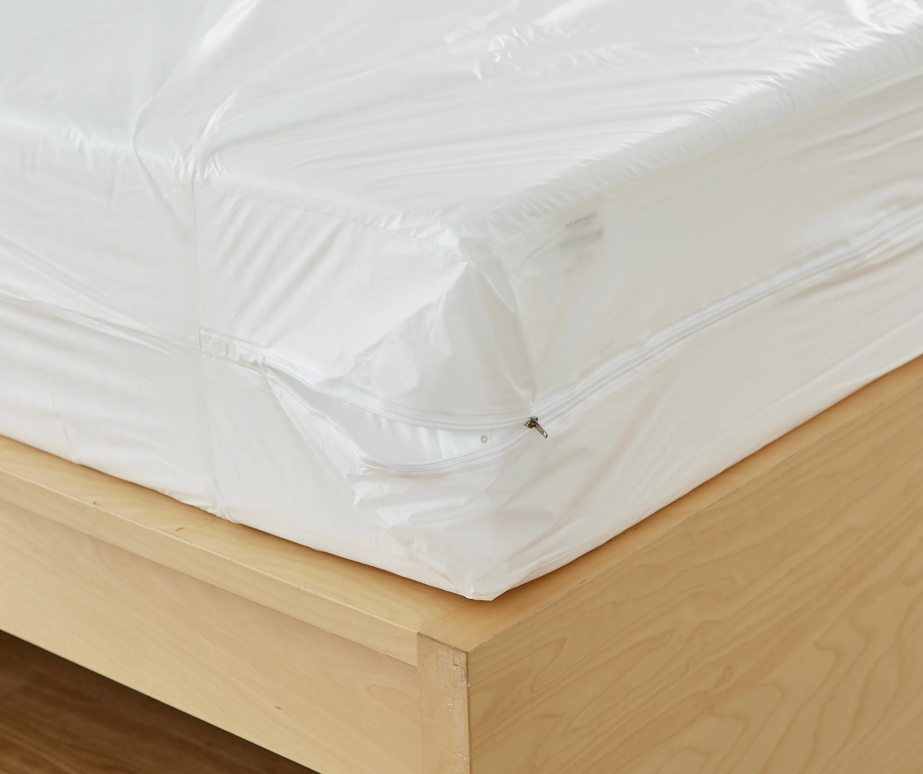 Vinyl Zippered Mattress Protector | Waterproof Box Spring Encasement | Guards Against Pests & Liquids