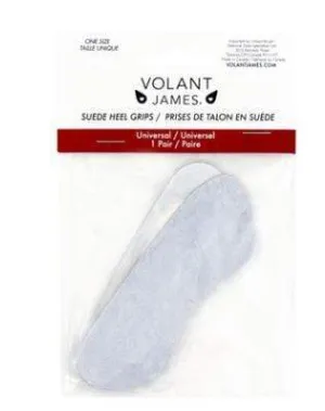 Volant James Suede Heel Grips - Grey (1 Pair)