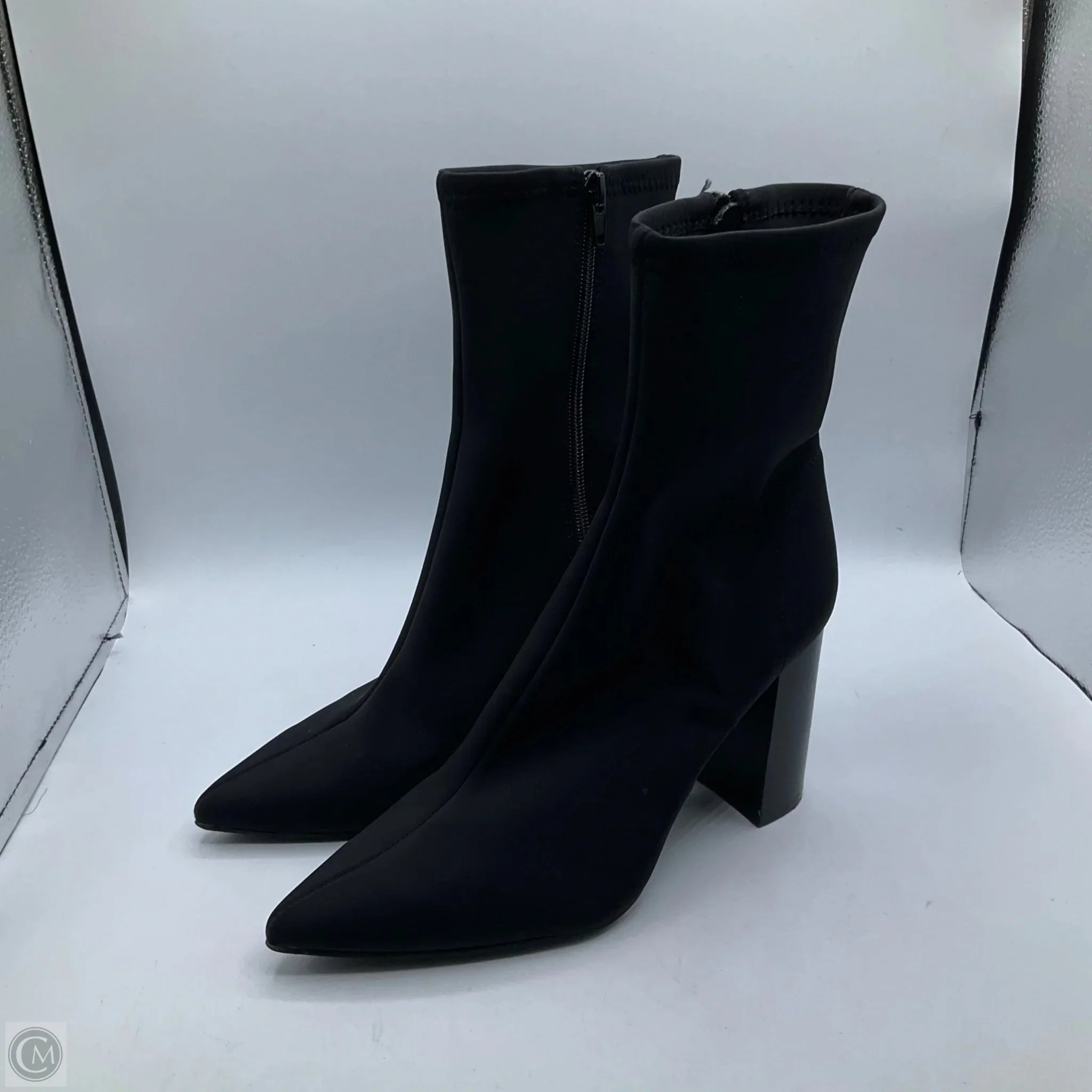 Arctic Cool MemoryFoam Boots Ankle Heels By Jeffery Campbell In Black, Size: 8