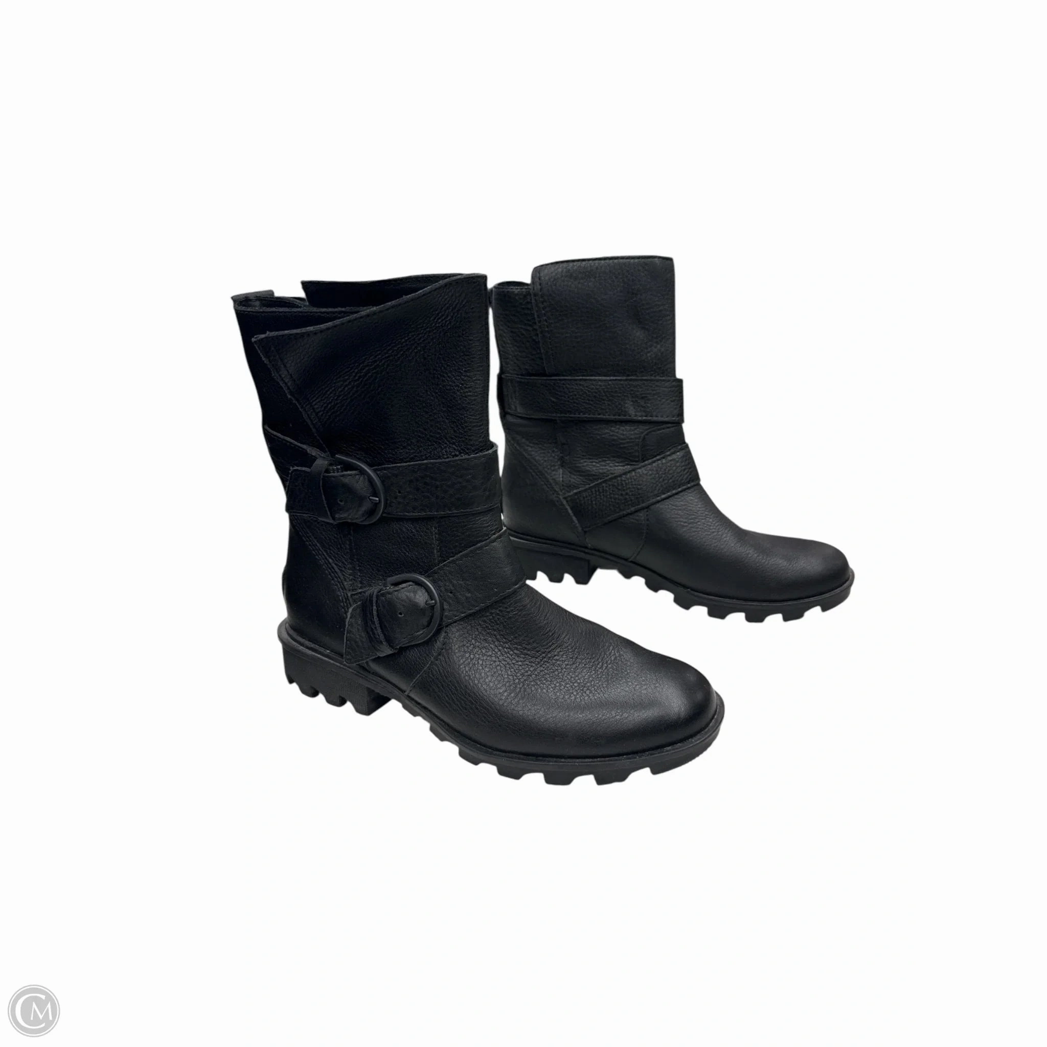 Boots Ankle Heels By Sorel In Black, Size: 8 Quick Drying River Crossing Outdoor Tough