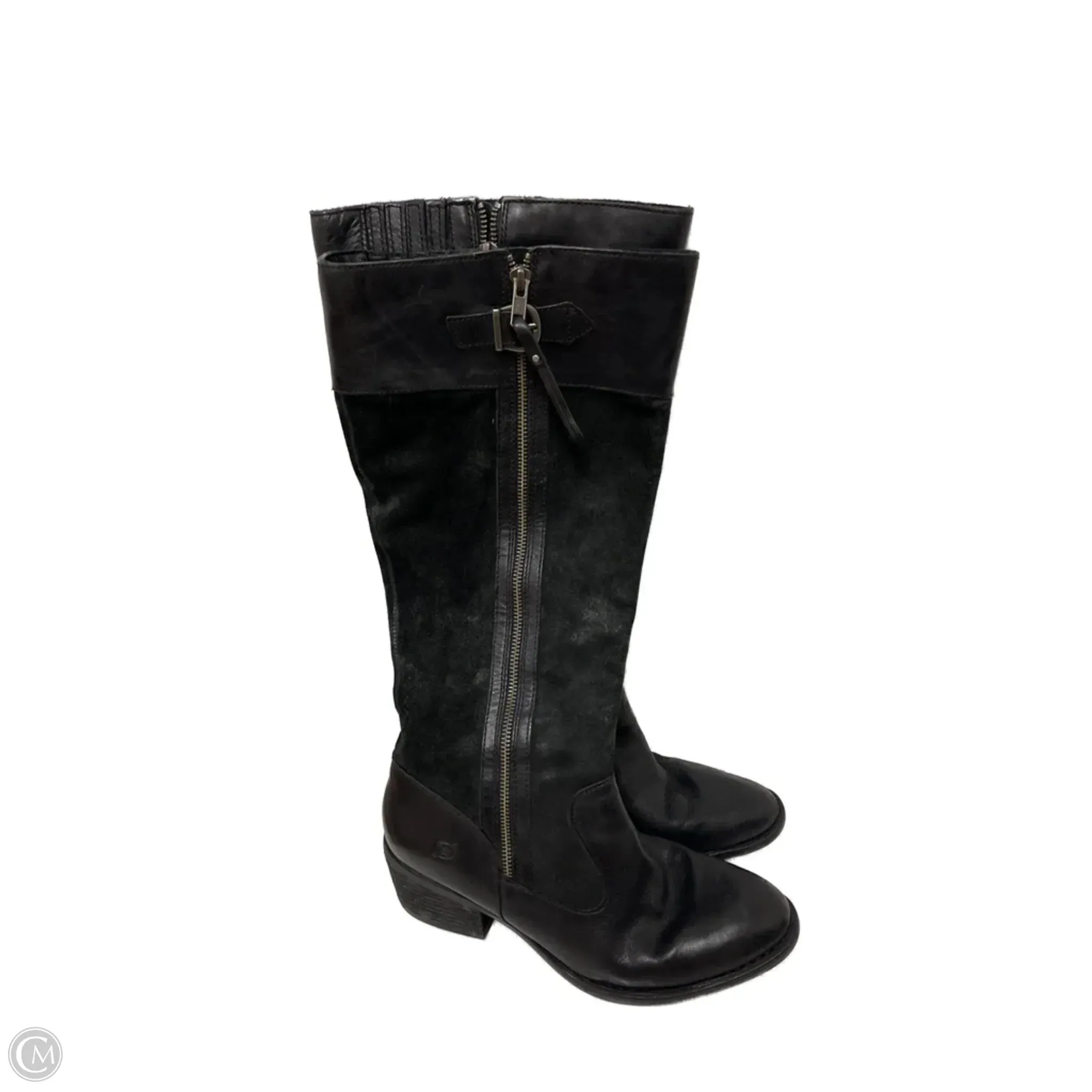 Ankle Boot Alternative Functional Boots Knee Heels By Born In Black, Size: 9