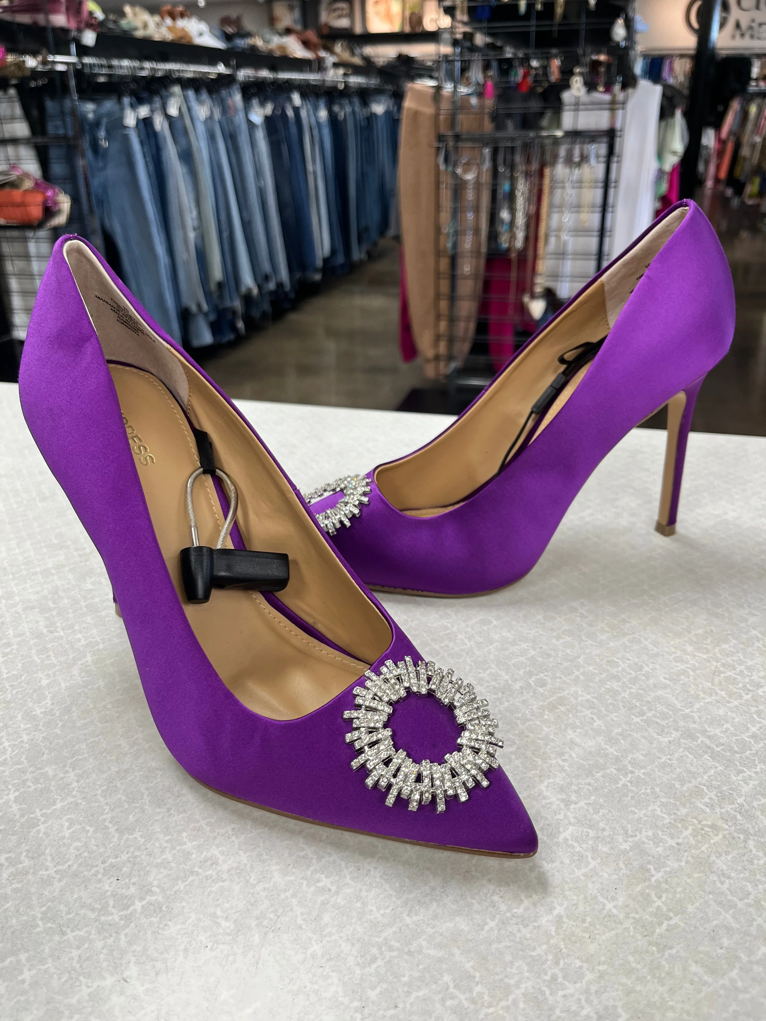 Smart Edge Shoes Heels Stiletto By Express In Purple, Size:10
