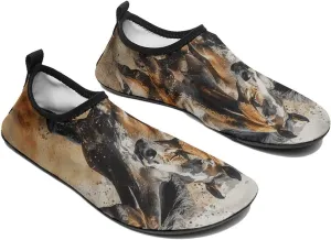 Water Shoes for Women Men Barefoot Water Sports Shoes Many Horses Running Aqua Socks Quick-Dry Beach Shoes