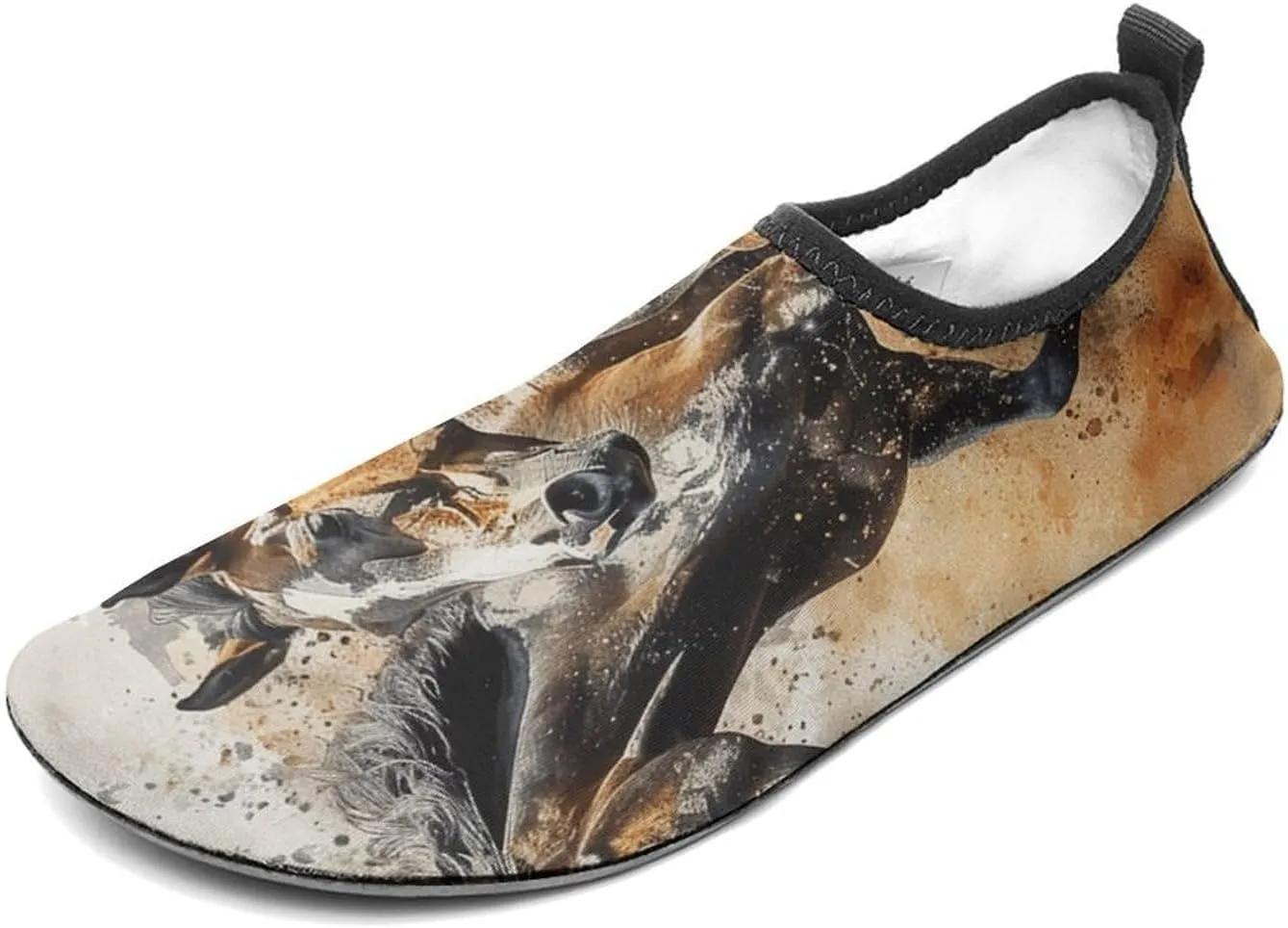 Water Shoes for Women Men Barefoot Water Sports Shoes Many Horses Running Aqua Socks Quick-Dry Beach Shoes