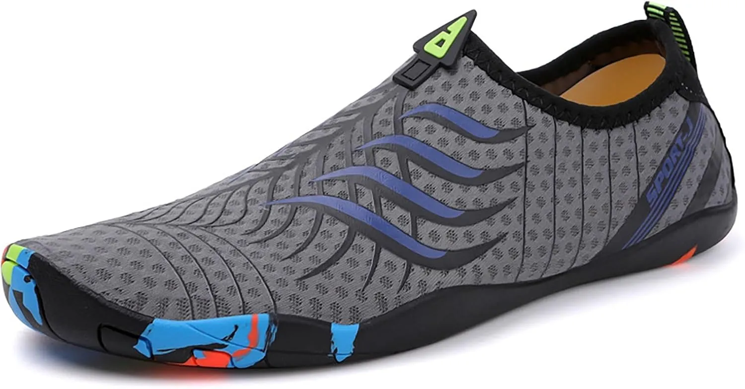Water Shoes Men Wide Toe Breathable Barefoot Shoes Women Hiking for Boating Fishing Diving Surfing