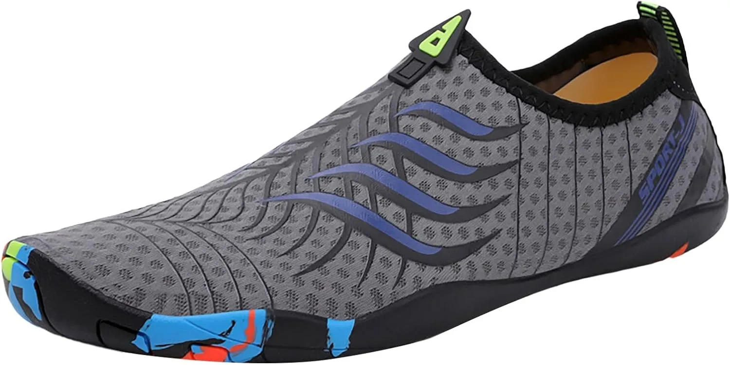 Water Shoes Men Wide Toe Breathable Barefoot Shoes Women Hiking for Boating Fishing Diving Surfing