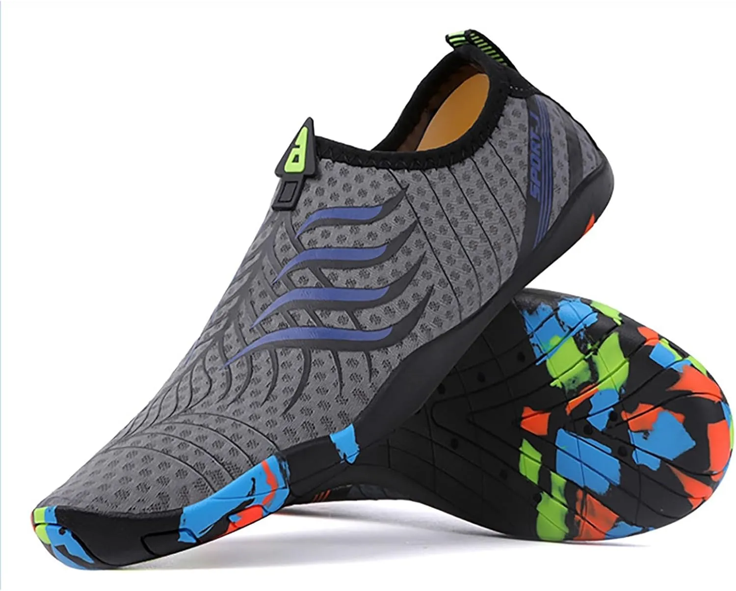 Water Shoes Men Wide Toe Breathable Barefoot Shoes Women Hiking for Boating Fishing Diving Surfing