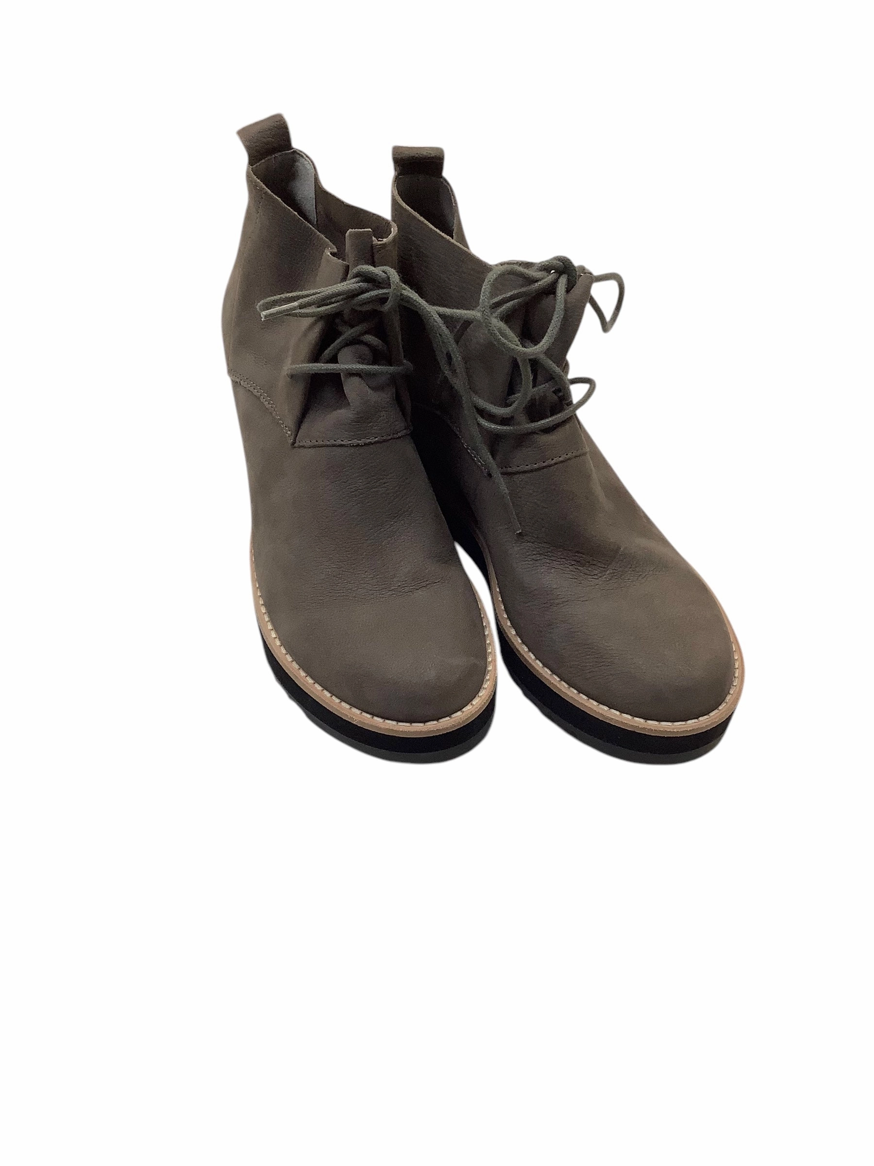 Boots Ankle Heels By Eileen Fisher In Taupe, Size: 6 Simple Look Abrasion Resistant Surface