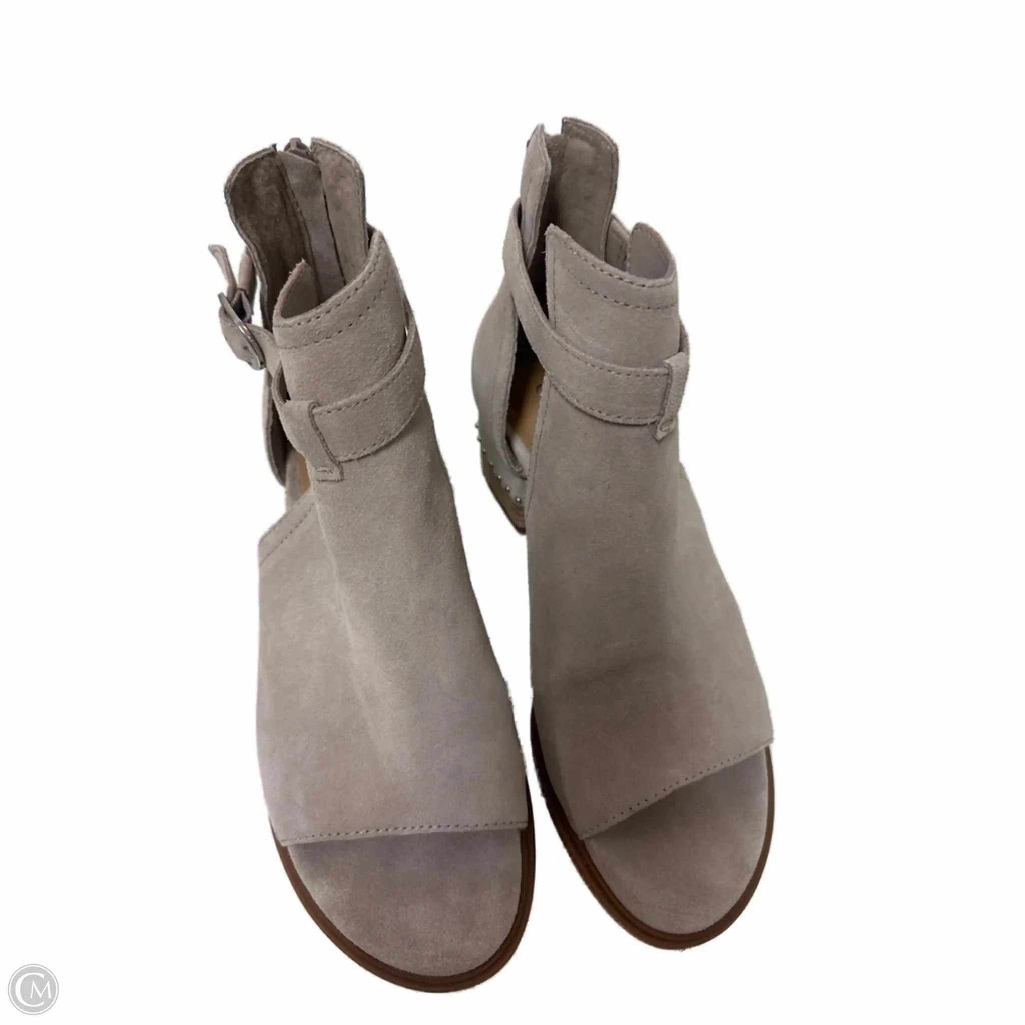 Tough Build High-traction Boots Ankle Heels By Chelsea And Violet In Tan, Size: 9.5
