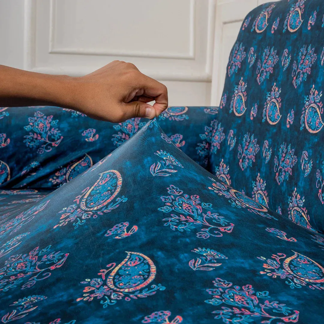 Watercolour Paisley Stretchable Sofa Covers