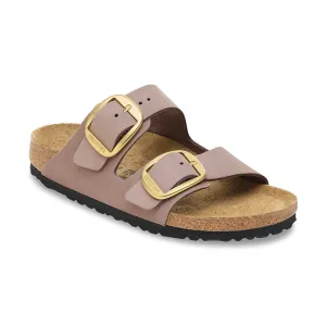 Women's Arizona Big Buckle Narrow Faded Purple Nubuck Comfortable Step Sandal Beach Vibe