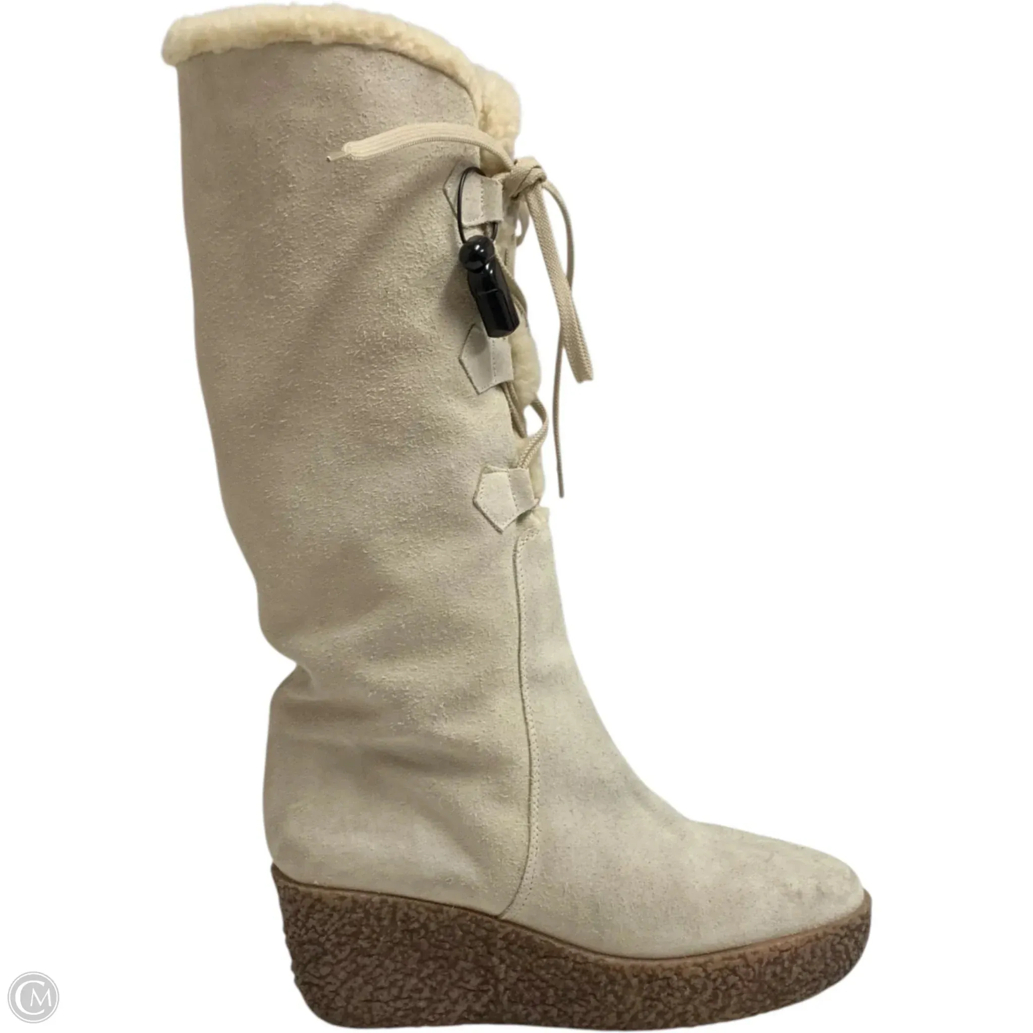 Essential Street Boots Boots Knee Heels By Michael By Michael Kors In Cream, Size: 8