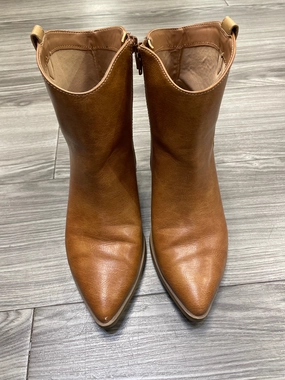 Boots Ankle Heels By Universal Thread In Brown, Size: 7.5 Shear Warm