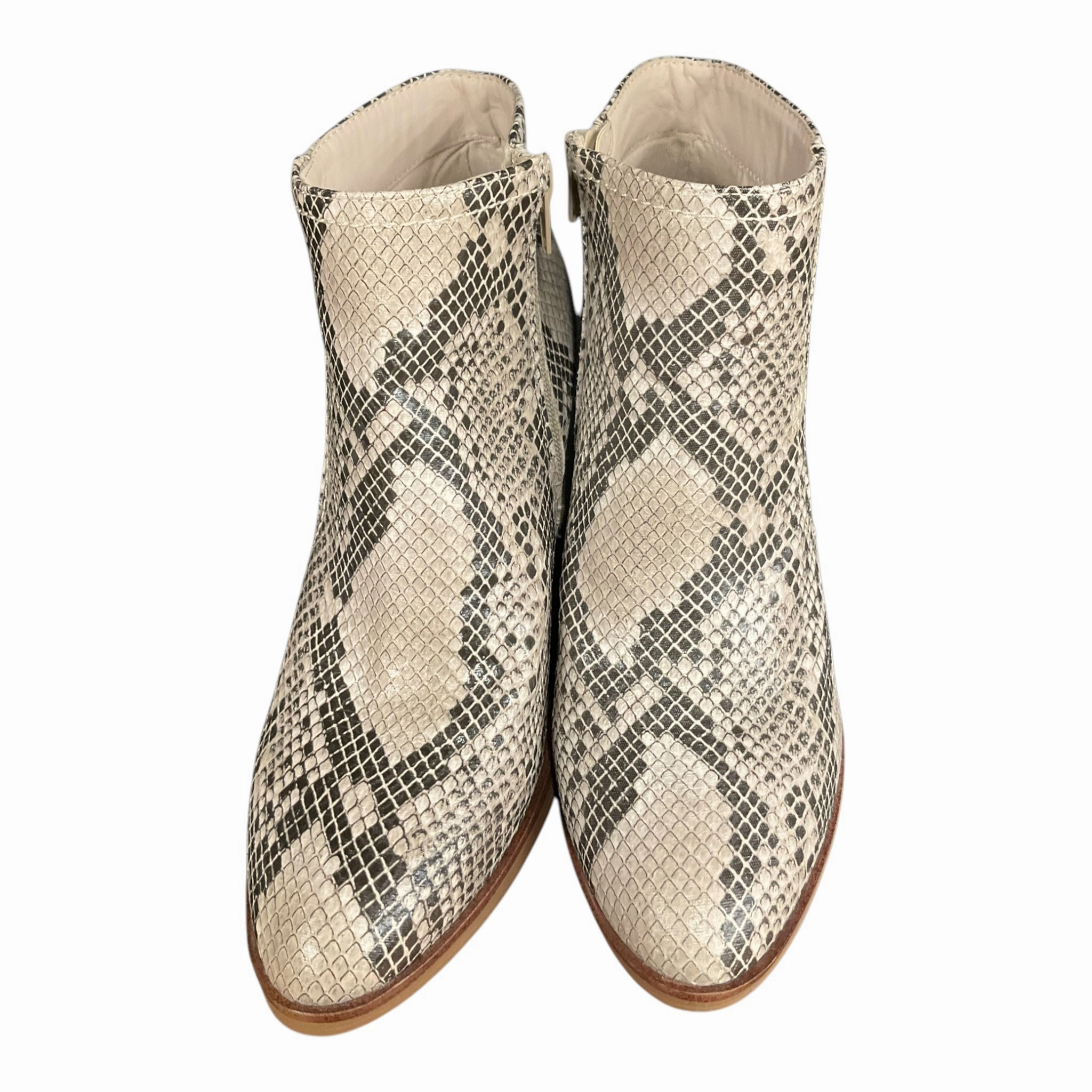 Rugged Build Boots Ankle Heels By Altard State In Animal Print, Size: 8
