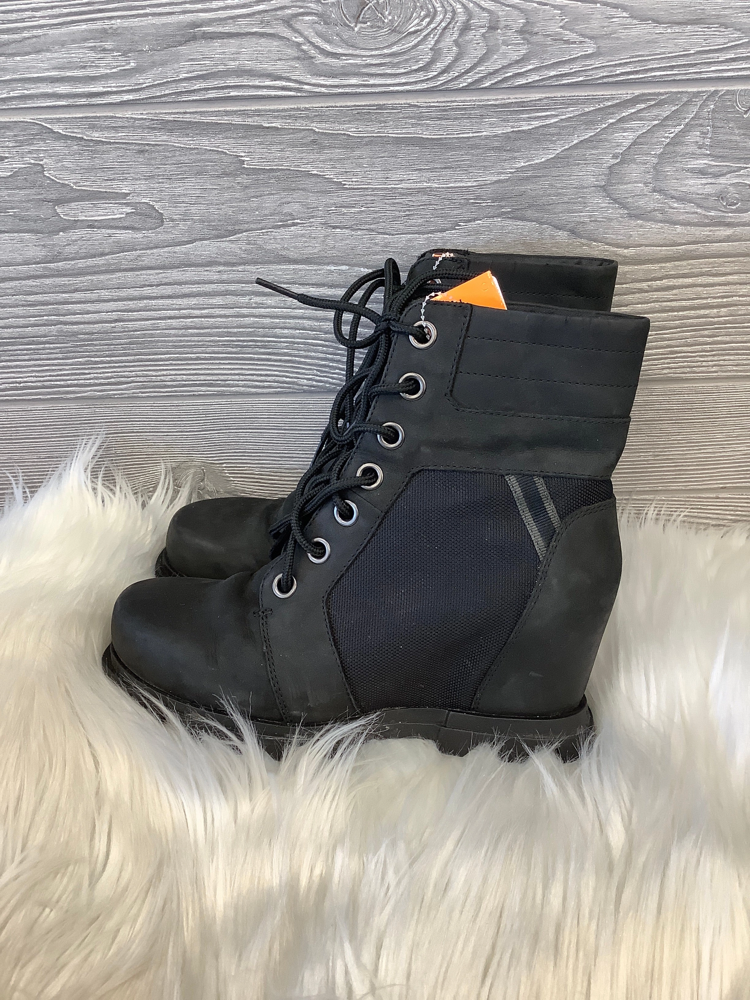Boots Ankle Flats By Sorel In Black, Size: 8.5 Urban Utility Warm Touch