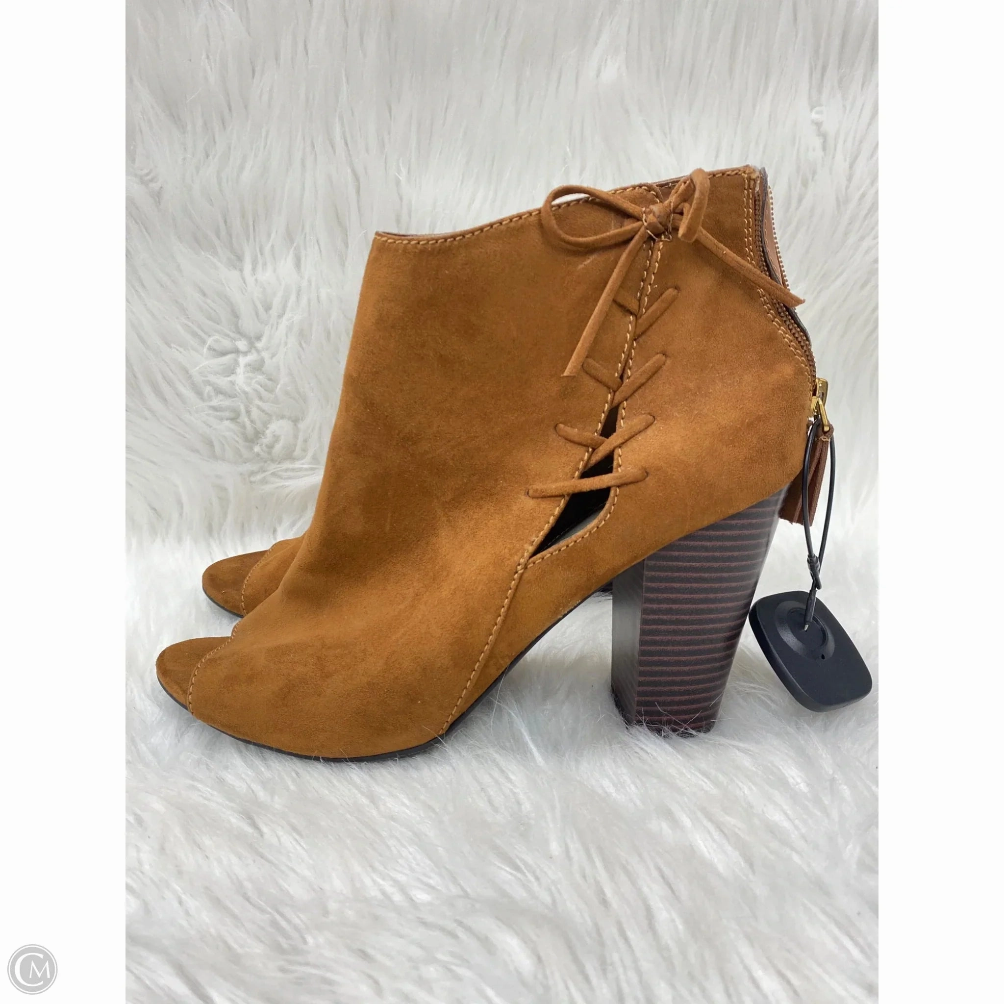 Boots Ankle Heels By Ana In Brown, Size: 11 Impact Resistant Heel