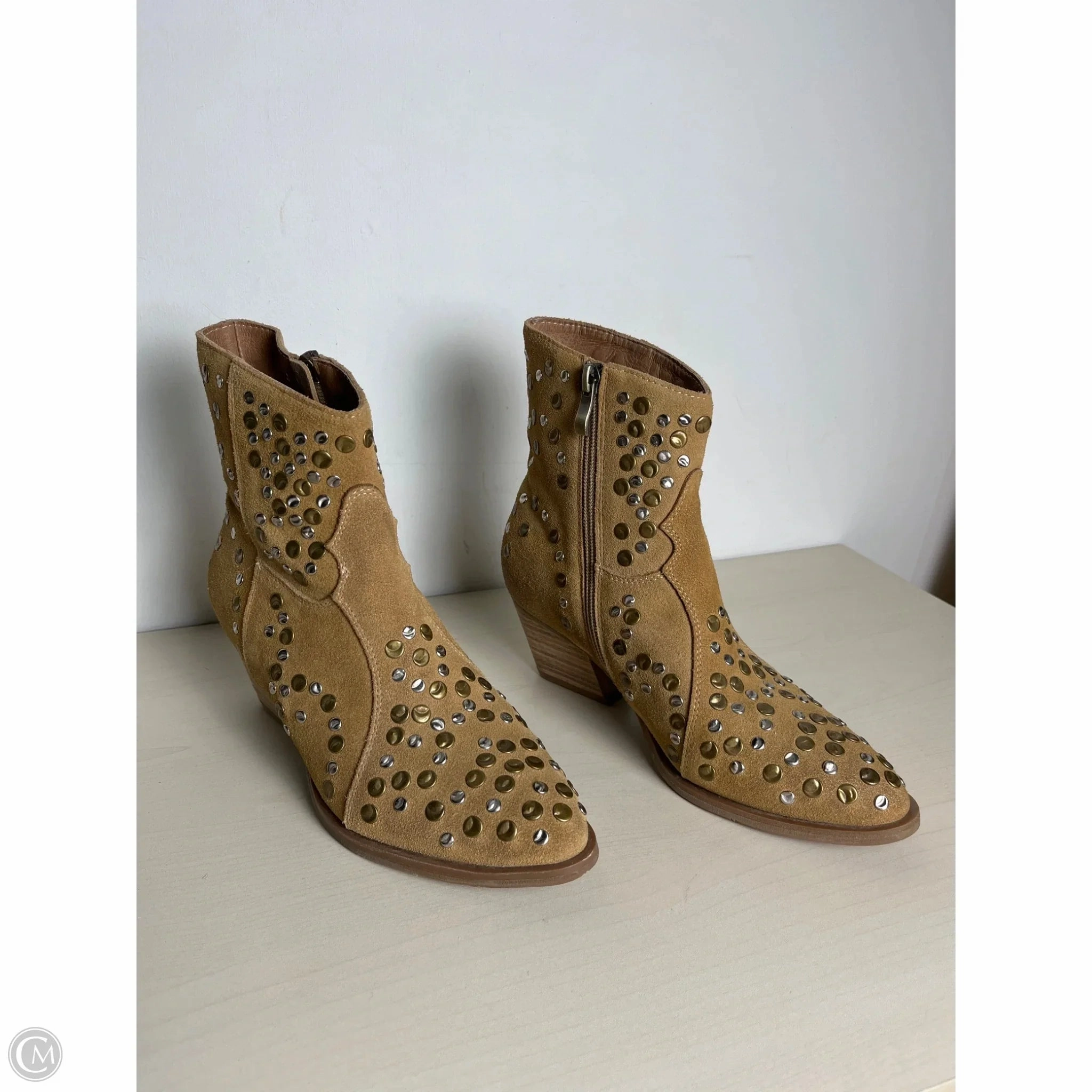 Day To Night Boots Ankle Heels By  ANTELOPE  In Tan, Size: 6