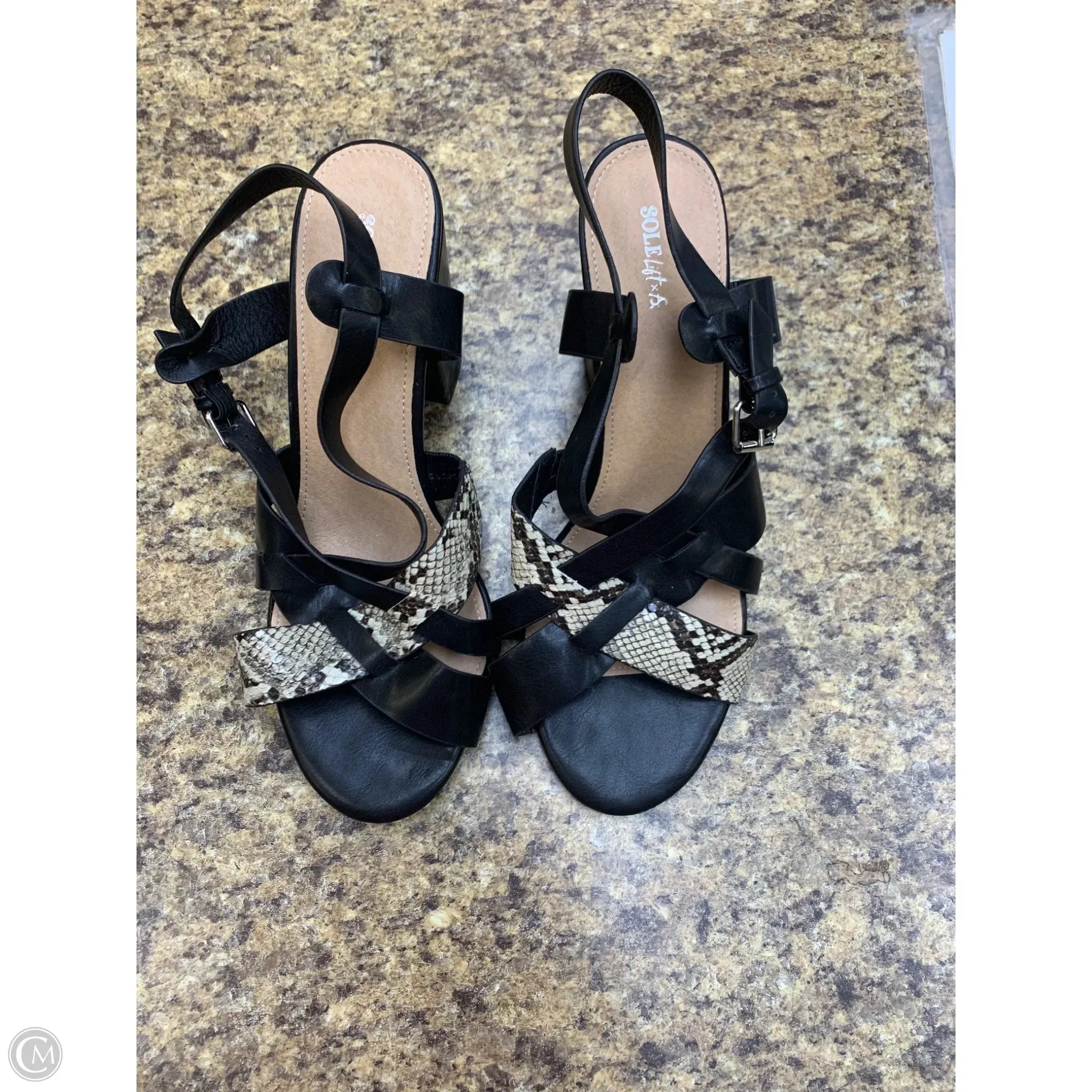 Shoes Heels Block By Cmf In Black, Size: 11 Anti Bacterial