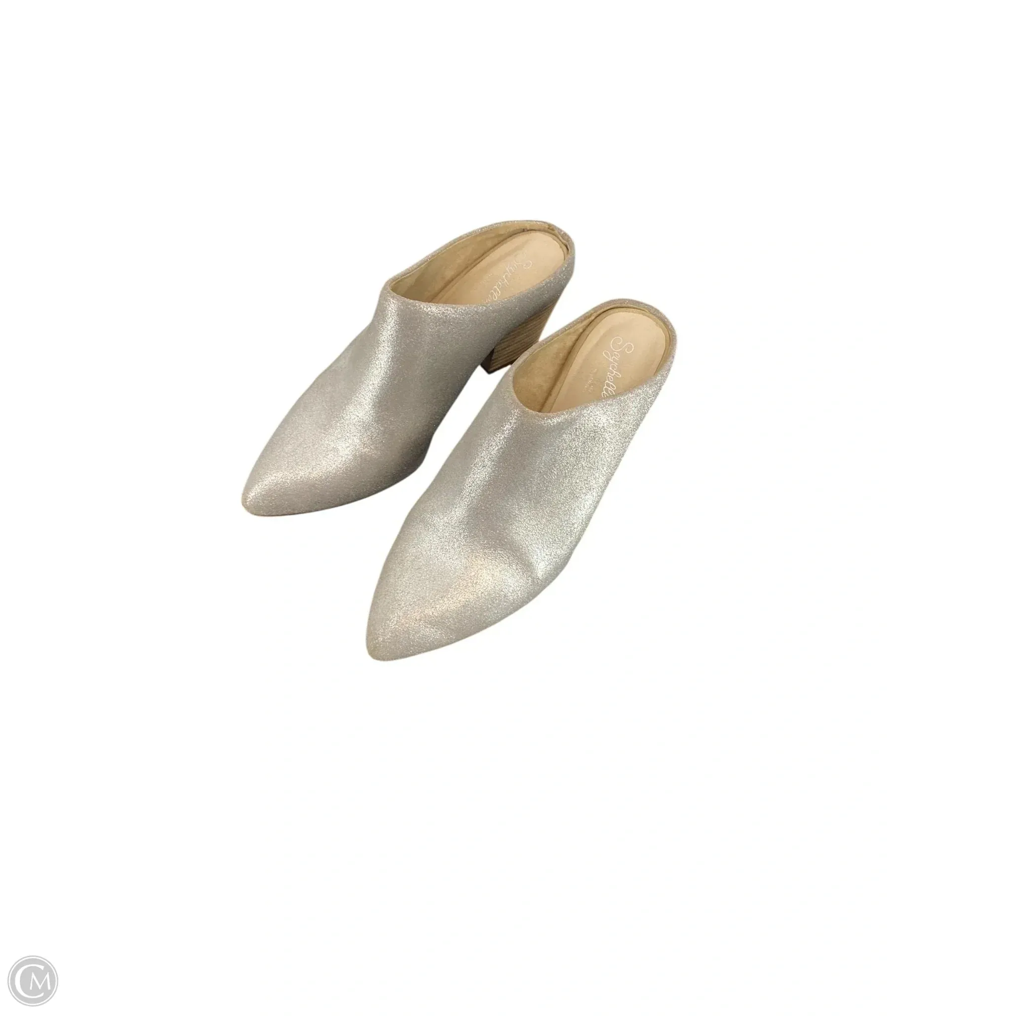Shoes Heels Block By Seychelles In Silver, Size: 8 Classic Appeal