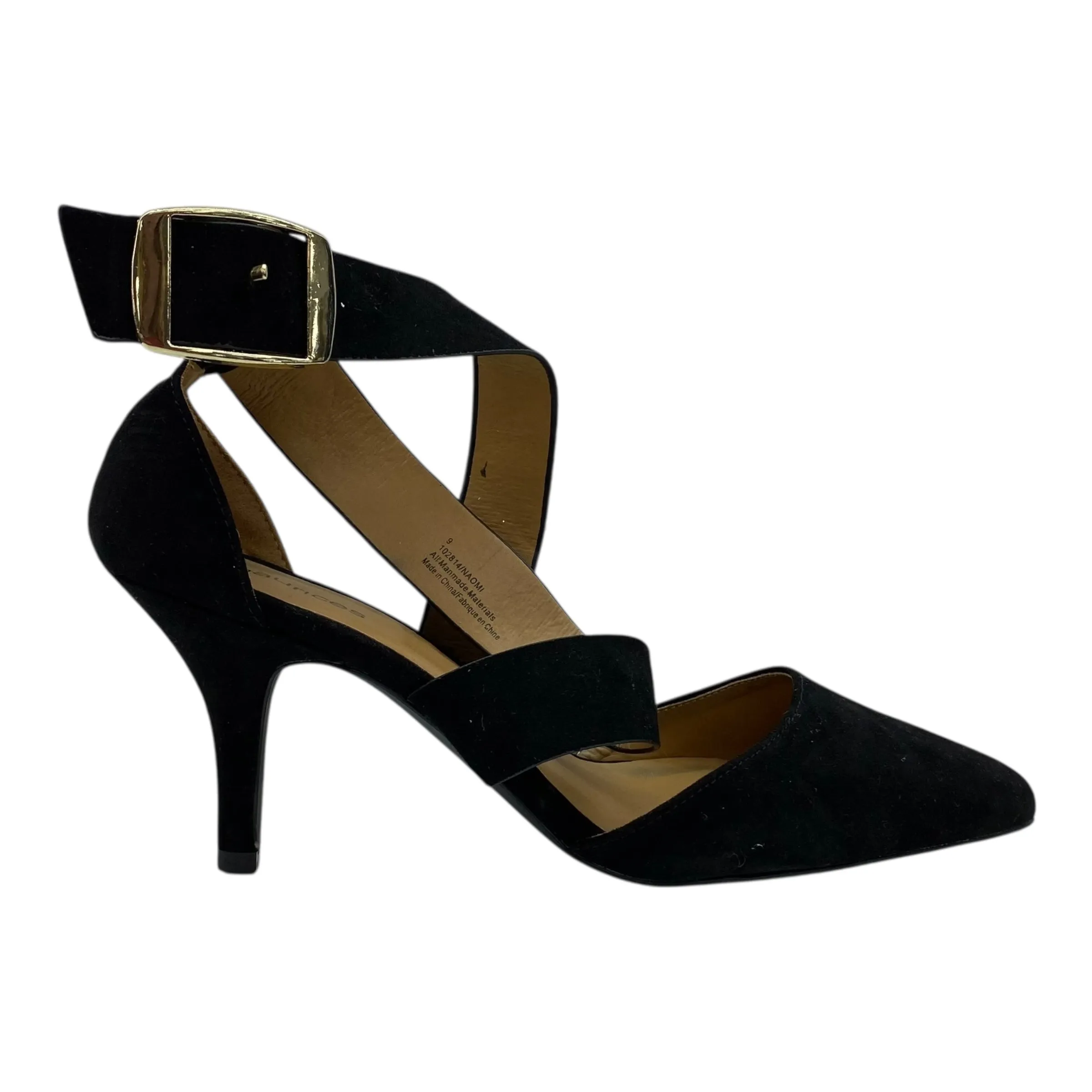 Suede Heels Shoes Heels Stiletto By Maurices In Black, Size:9