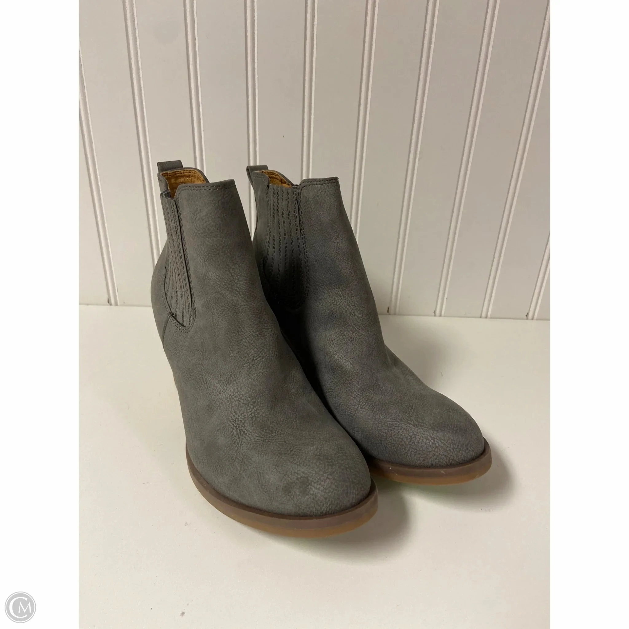 Boots Ankle Heels By Korks In Grey, Size: 7 Adventure Time Insulated Weekend Camping