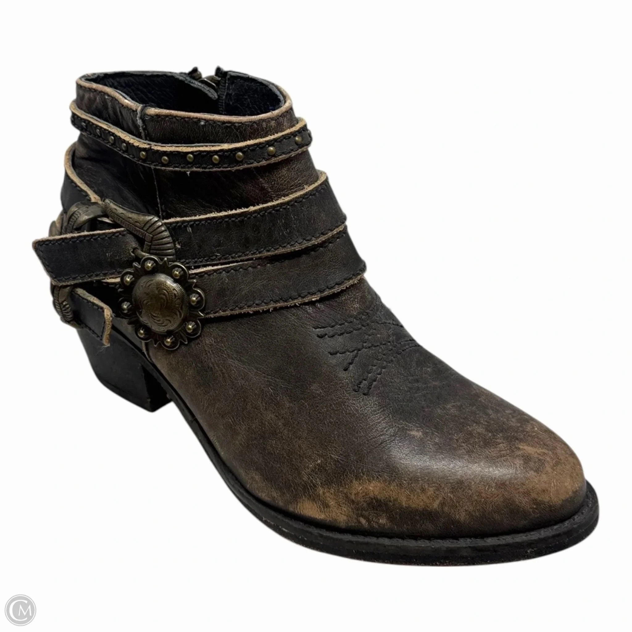 Boots Ankle Flats By Circle G In Brown, Size: 5.5 Slip Resistant Urban Traveler Party Occasion