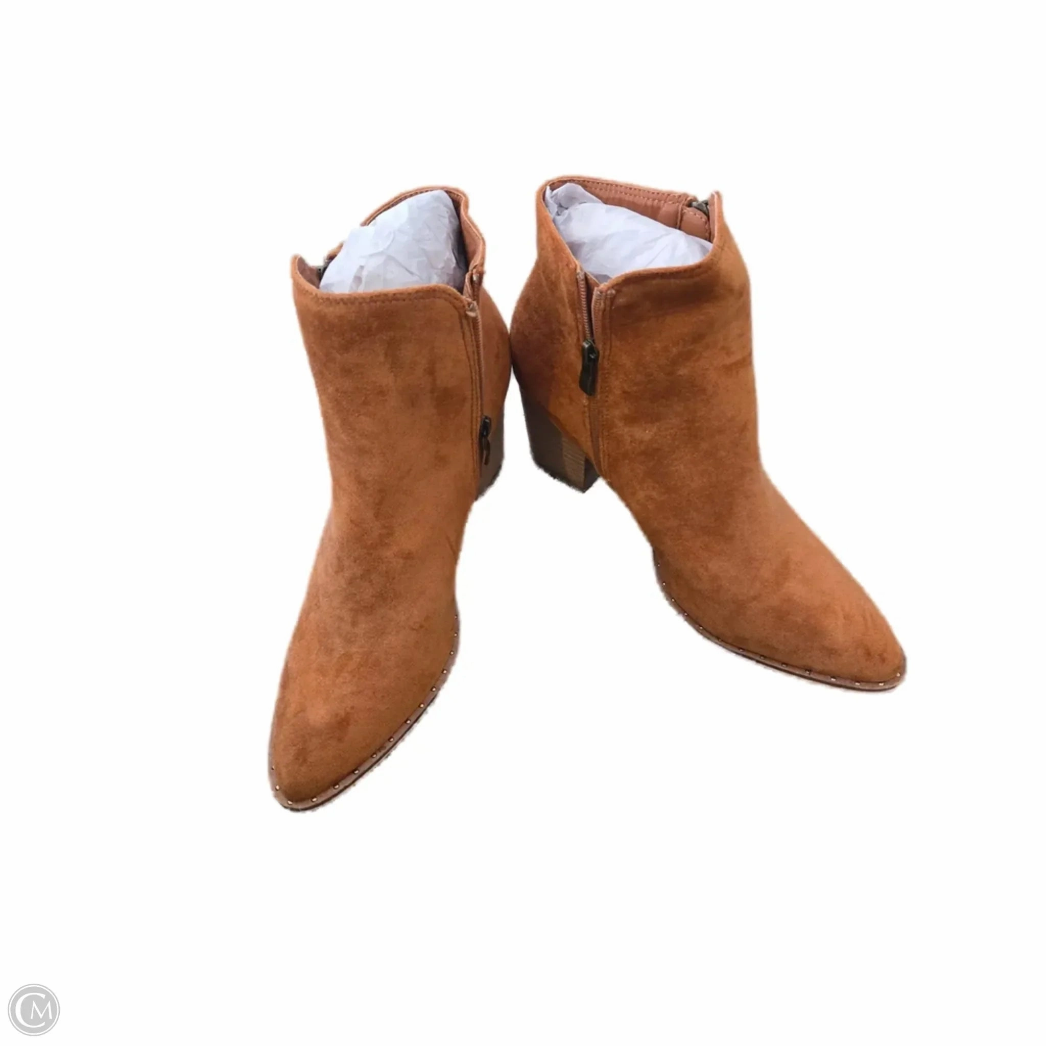 Wrinkle Resistant AnkleSupport Boots Ankle Heels By Cma In Brown, Size: 11