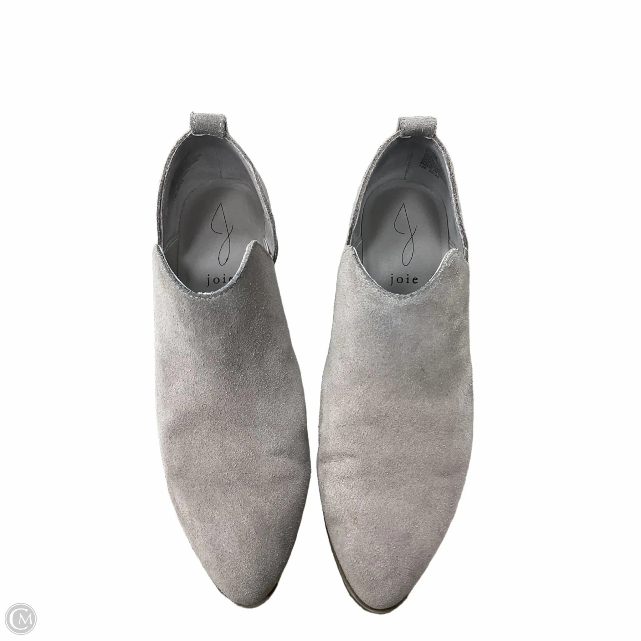 Boots Ankle Heels By Joie In Grey, Size: 7.5 Synthetic Upper Compact Frame