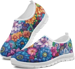Women Fashion Slip On Sneakers Lightweight Walking Travel Outdoor Shoes Ladies Non Slip Flat Casual Loafers