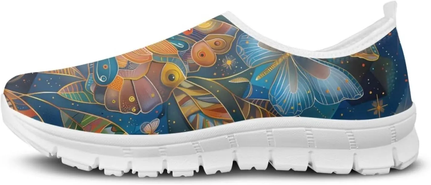 Women Fashion Slip On Sneakers Lightweight Walking Travel Outdoor Shoes Ladies Non Slip Flat Casual Loafers