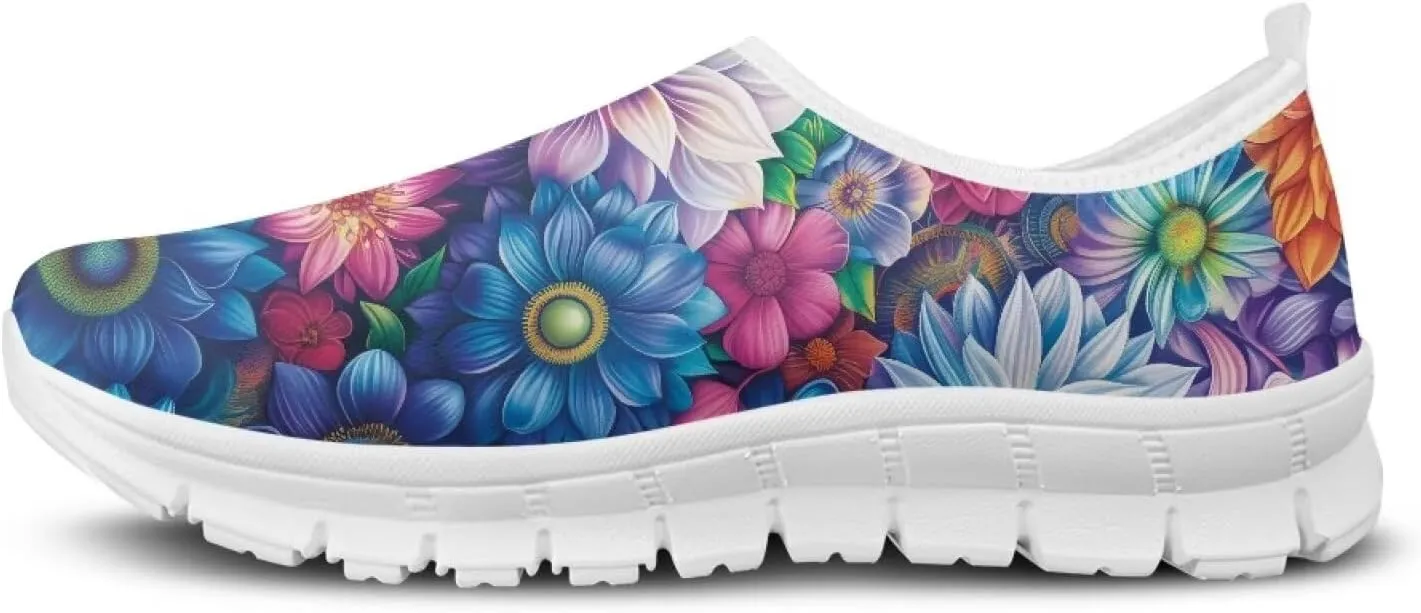 Women Fashion Slip On Sneakers Lightweight Walking Travel Outdoor Shoes Ladies Non Slip Flat Casual Loafers
