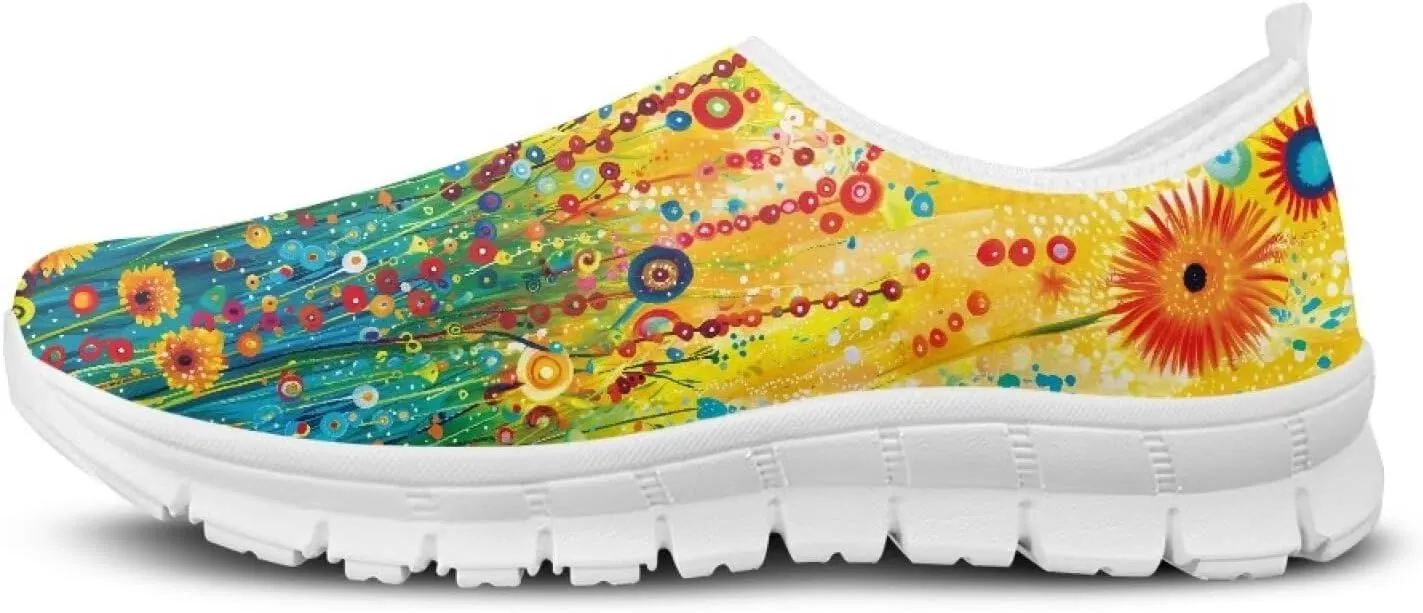 Women Fashion Slip On Sneakers Lightweight Walking Travel Outdoor Shoes Ladies Non Slip Flat Casual Loafers