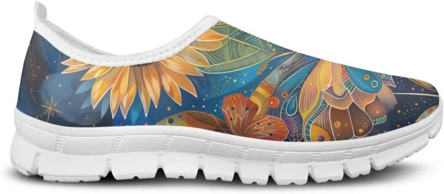 Women Fashion Slip On Sneakers Lightweight Walking Travel Outdoor Shoes Ladies Non Slip Flat Casual Loafers