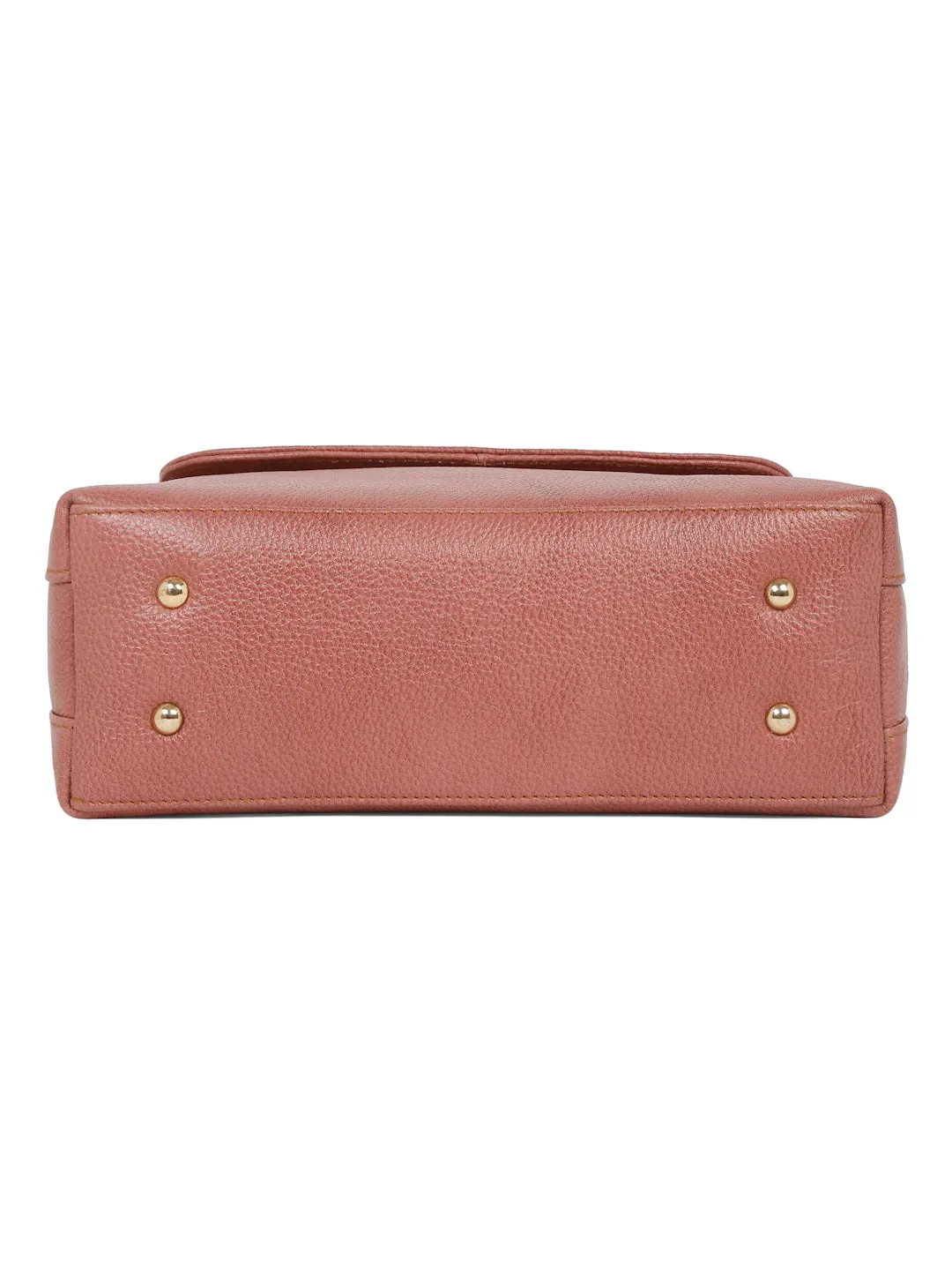 Women Pink Texture Leather Sling Bag - Clearance sale