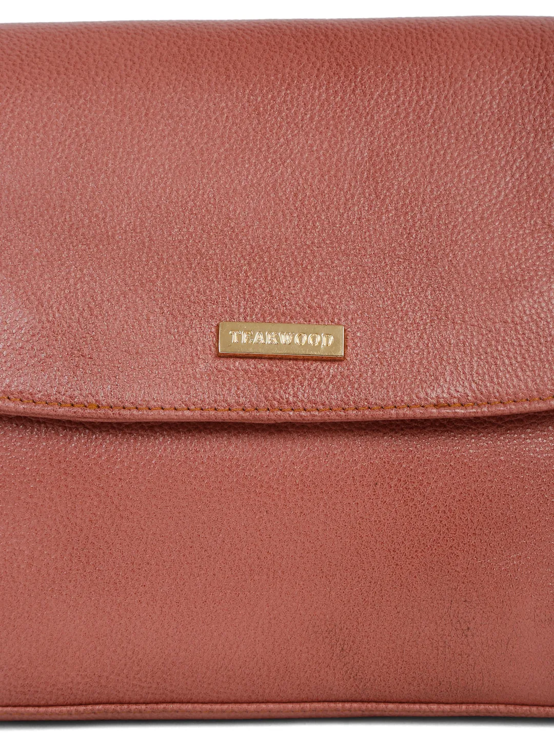 Women Pink Texture Leather Sling Bag - Clearance sale