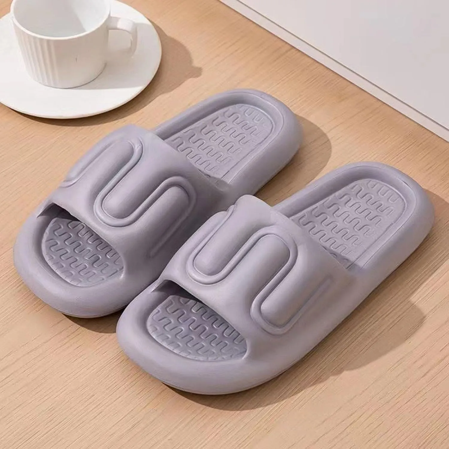 Women Slipper for Men and Women Indoor Plus Size Slides Bathroom Sandals Bedroom Home Slippers Summer Teal Slippers
