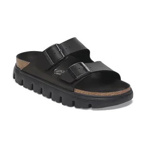 Women's Arizona Chunky Narrow Black Birko-Flor Cozy Sandal Step Quick Sandals